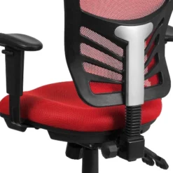 Emma And Oliver Mid-Back Mesh Triple Paddle Swivel Ergonomic Office Chair With Adjustable Arms -Homcom Furniture Shop GUEST d5ea6492 5137 46d5 8942 fc3db6822795