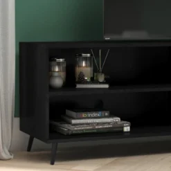 Emma And Oliver Mid-Century Modern TV Stand With Drawers And Shelf -Homcom Furniture Shop GUEST d6febc69 da34 4c4b 8c38 ca63defab61e