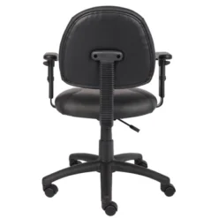 Posture Chair With Adjustable Arms Black - Boss Office Products -Homcom Furniture Shop GUEST d955529f 952f 4412 8d1c 56e8693a9547