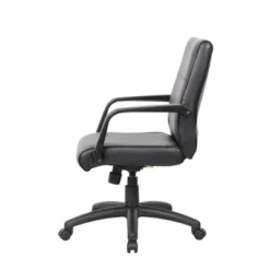 Mid Back Executive Chair In Leatherplus - Black - Boss -Homcom Furniture Shop GUEST db14c559 cf4e 440a a0ee 1b2933c1ba07