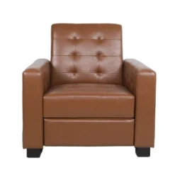 Craigue Contemporary Tufted Faux Leather Pushback Recliner - Christopher Knight Home -Homcom Furniture Shop GUEST db793b1e 8bfc 4d01 bd1c 86fd4e65e9cc