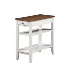 American Heritage 3 Tier End Table With Drawer - Breighton Home -Homcom Furniture Shop GUEST db9eb93b 341d 46af 9656 9332656aa8b8