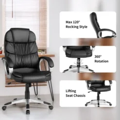 Costway Ergonomic Office Task Chair High Back Leather Swivel -Homcom Furniture Shop GUEST dc87dbd5 490c 4983 84d6 5d9010d6c72c