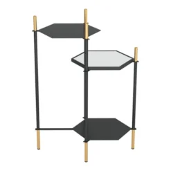 Whitfield Side Table Gold/Black - ZM Home