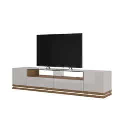 85.43" Vanderbilt TV Stand For TVs Up To 70" Off White/Maple Cream - Manhattan Comfort -Homcom Furniture Shop GUEST dcd46e05 27d2 459b a5cf 23a6160f2335