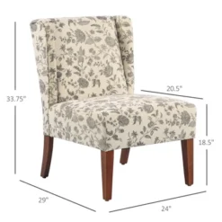 HomCom Upholstered Armless Accent Chair Leisure Side Chair With Wingback Design -Homcom Furniture Shop GUEST dd0ea85c f997 402c 95c8 557d11b12875