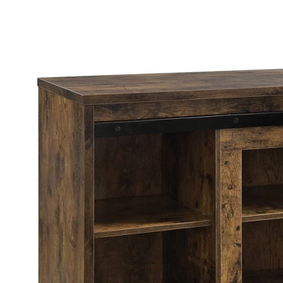 60" Bellarosa TV Stand For TVs Up To 60" Rustic Oak - Acme Furniture 5 60" Bellarosa TV Stand For TVs Up To 60" Rustic Oak - Acme Furniture - Image 3