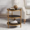 55 Downing Street Modern Luxe Wood Round Accent Side End Table 18 3/4" Wide Black Gold 3-Tier For Spaces Living Room Home House 1 55 Downing Street Modern Luxe Wood Round Accent Side End Table 18 3/4" Wide Black Gold 3-Tier For Spaces Living Room Home House -Homcom Furniture Shop GUEST dede931b 5f79 4fd7 ac14 314d2e0d0ac1