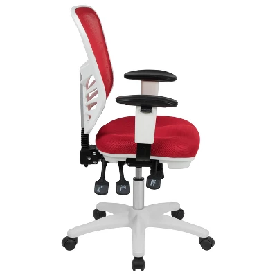 Flash Furniture Mid-Back Mesh Multifunction Executive Swivel Ergonomic Office Chair With Adjustable Arms 12 Flash Furniture Mid-Back Mesh Multifunction Executive Swivel Ergonomic Office Chair With Adjustable Arms - Image 10