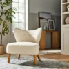 Sculpted Faux Shearling Accent Chair Cream - Threshold™ Designed With Studio McGee -Homcom Furniture Shop GUEST df4a2249 8466 4129 b681 598b7c861a38