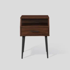 Modern 1 Drawer Angled Side Table - Saracina Home -Homcom Furniture Shop GUEST dfdb1a55 e13d 4ef5 bfbe b566e8807ae4