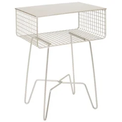 MDesign Modern Farmhouse Home Decor End Table, Metal Wire Storage Shelf 18 MDesign Modern Farmhouse Home Decor End Table, Metal Wire Storage Shelf -Homcom Furniture Shop GUEST dfe3eead d611 44fd 84f8 9c13f59f93d6