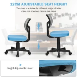 Tangkula Armless Mesh Office Chair Ergonomic Swivel Computer Desk Chair Height Adjustable Task Chair For Adults And Kids -Homcom Furniture Shop GUEST e0075cba 6436 4628 923a bd9ae267c99c