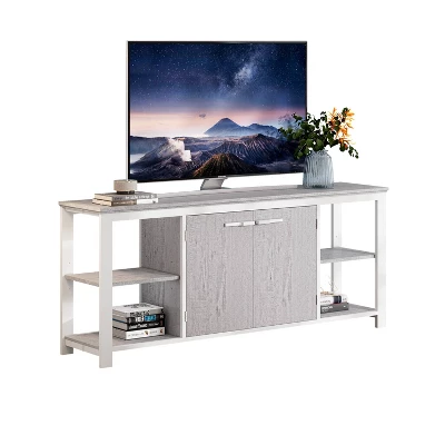 70 " Enclosed Storage TV Stand For TVs Up To 75" Antique Oak - Home Essentials 5 70 " Enclosed Storage TV Stand For TVs Up To 75" Antique Oak - Home Essentials - Image 3