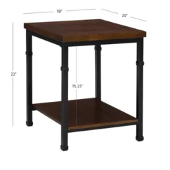 Austin End Table Brown - Linon -Homcom Furniture Shop GUEST e16dfda9 b985 451c 936a 21bed8097397
