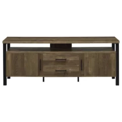 Ruston 2 Drawer TV Stand For TVs Up To 65" - Coaster -Homcom Furniture Shop GUEST e1744ae9 c520 405d 9dcd c50503b3c715