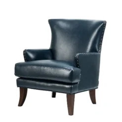 Jorge Vegan Leather Armchair With Nailhead Trim | Karat Home -Homcom Furniture Shop GUEST e1b5aadf 2438 42d0 acd0 ea7048ec8111