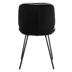 Elama 2 Piece Velvet Tufted Chair In Black With Black Metal Legs 15 Elama 2 Piece Velvet Tufted Chair In Black With Black Metal Legs -Homcom Furniture Shop GUEST e29b8c6e 8158 4d08 976b 417797e4f7e1