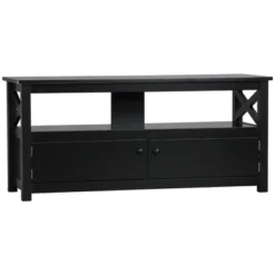HOMCOM TV Cabinet Stand For TVs Up To 46 Inches, Entertainment Center With Storage Shelf And Cupboard For Living Room -Homcom Furniture Shop GUEST e2a239c6 515c 4754 9e2d f68c9ee7c9ef