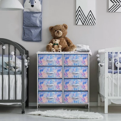 Sorbus Fabric Dresser With Drawers For Children's Room Blue 4 Sorbus Fabric Dresser With Drawers For Children's Room Blue - Image 2