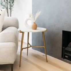 Chadton Side Table White/Gold Finish - Signature Design By Ashley 14 Chadton Side Table White/Gold Finish - Signature Design By Ashley -Homcom Furniture Shop GUEST e5d154d8 61de 4a31 bceb 726f0f091270