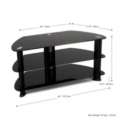 Corner TV Stand For TVs Up To 43" Black - CorLiving 12 Corner TV Stand For TVs Up To 43" Black - CorLiving -Homcom Furniture Shop GUEST e622461a 53cc 4993 9b9d 5e355ea0eb88
