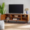 Solid Wood Mid-Century Modern TV Stand For TVs Up To 80" - Saracina Home 1 Solid Wood Mid-Century Modern TV Stand For TVs Up To 80" - Saracina Home -Homcom Furniture Shop GUEST e6cc470b 2738 4deb 9774 bf0bc3760f1c