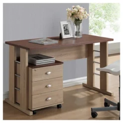 Woodrow Writing Desk - Baxton Studio -Homcom Furniture Shop GUEST e75af85b 49f2 40e4 a140 eb59f7381292