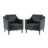 Set Of 2 Bonita Transitional Vegan Leather Armchair With Removable Seat Cushion And Nailhead Trims | ARTFUL LIVING DESIGN 2 Set Of 2 Bonita Transitional Vegan Leather Armchair With Removable Seat Cushion And Nailhead Trims | ARTFUL LIVING DESIGN -Homcom Furniture Shop GUEST e8631fd8 a0fb 486d 9d66 9fb75a6f0e87