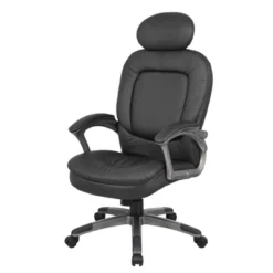 Executive Pillow Top Chair With Headrest Black - Boss Office Products -Homcom Furniture Shop GUEST e8d287bd cd41 4f15 a0af 125815de5e5c