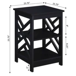 Titan End Table With Shelves - Breighton Home 15 Titan End Table With Shelves - Breighton Home -Homcom Furniture Shop GUEST e91d4a9a b56c 4346 a660 6439cb960607