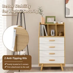 Costway 3-Cube Chest Of Drawers Storage Organizer 4-Drawer Dresser With Countertop 18 Costway 3-Cube Chest Of Drawers Storage Organizer 4-Drawer Dresser With Countertop -Homcom Furniture Shop GUEST e94281f5 3ee7 4eba bc76 c651e17c0120