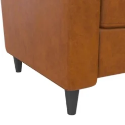 Lana Pushback Recliner Living Room Accent Chair Camel Faux Leather - Novogratz -Homcom Furniture Shop GUEST e9f5cff1 2a7e 464a aaf8 338fdbd752e6