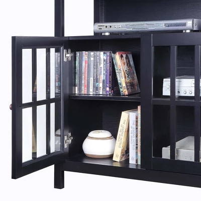 Big Sur Deluxe Storage Cabinets And Shelf TV Stand For TVs Up To 48" - Breighton Home 5 Big Sur Deluxe Storage Cabinets And Shelf TV Stand For TVs Up To 48" - Breighton Home - Image 3