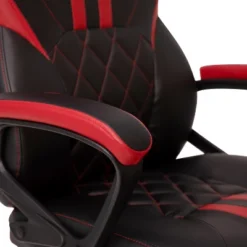 BlackArc High Back Gaming Chair With Red And Black Faux Leather Upholstery, Adjustable Swivel Seat And Padded Flip-Up Arms -Homcom Furniture Shop GUEST eaeb2cb0 3674 495d b429 aa10cab95ae6