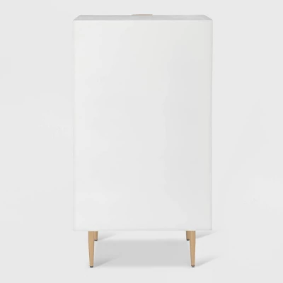 Jolie 5 Drawer Tallboy Dresser White - Adore Decor 11 Jolie 5 Drawer Tallboy Dresser White - Adore Decor - Image 9