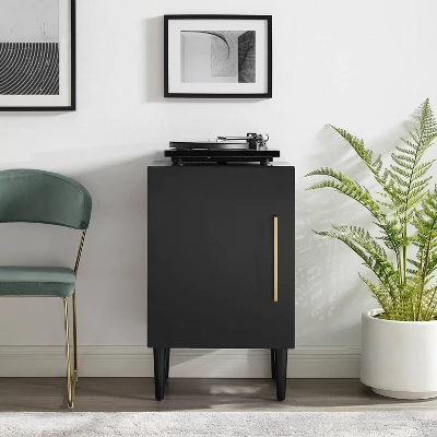 Everett Record Player Stand Matte Black - Crosley 6 Everett Record Player Stand Matte Black - Crosley - Image 4