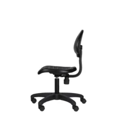 16"-21" Adjustable Height Polyurethane Task Office Chair Black- Hampden Furnishings -Homcom Furniture Shop GUEST ec995985 ba4d 4f3d 9e72 17e6bad9d146