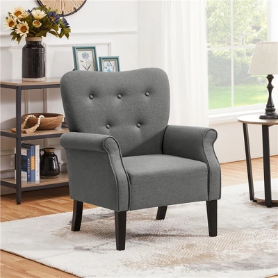 Yaheetech Fabrics Upholstered Accent Chair Arm Chair For Living Room 3 Yaheetech Fabrics Upholstered Accent Chair Arm Chair For Living Room
