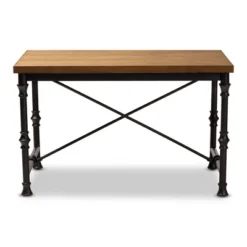 Baxton Studio Verdin Wood Finished Criss Cross Desk Bronze - BaxtonStudio 15 Baxton Studio Verdin Wood Finished Criss Cross Desk Bronze - BaxtonStudio -Homcom Furniture Shop GUEST ed76c5ab 4e41 4724 a30d 0a9f8245622f