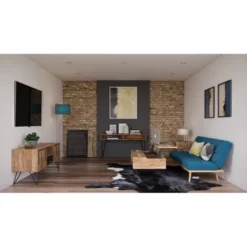 22" Moreno Solid Mango Wood End Table Natural - WyndenHall -Homcom Furniture Shop GUEST eddd913f dd97 4c61 8640 27803e5aa3e8