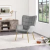Yaheetech Velvet Upholstered Accent Chair With Tufted High Back Metal Legs For Living Room 1 Yaheetech Velvet Upholstered Accent Chair With Tufted High Back Metal Legs For Living Room -Homcom Furniture Shop GUEST ee1cd1ec 5838 4b6d 9b49 5b2e6f1f82b3