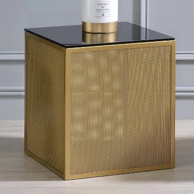 Dervock Glass Top Side Table With Glass Top - MiBasics 3 Dervock Glass Top Side Table With Glass Top - MiBasics