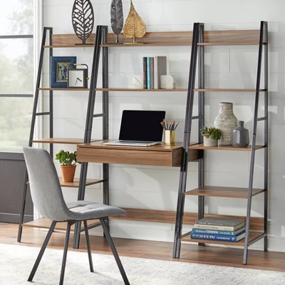 Denton Ladder Desk Walnut/Black - Buylateral 7 Denton Ladder Desk Walnut/Black - Buylateral - Image 5