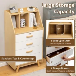 Costway 3-Cube Chest Of Drawers Storage Organizer 4-Drawer Dresser With Countertop 17 Costway 3-Cube Chest Of Drawers Storage Organizer 4-Drawer Dresser With Countertop -Homcom Furniture Shop GUEST efdfc480 f883 4850 9078 ded0af550ff1