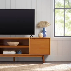 Solid Wood Mid-Century Modern TV Stand For TVs Up To 80" - Saracina Home 30 Solid Wood Mid-Century Modern TV Stand For TVs Up To 80" - Saracina Home -Homcom Furniture Shop GUEST f09c7b08 f76c 453d bb2f 0629cfb1822f