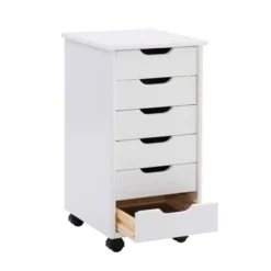 Cary 6 Drawer Rolling Storage Cart - Linon -Homcom Furniture Shop GUEST f151671a d70d 45cc 9671 ba9fb7a6f460