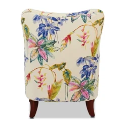 Jennifer Taylor Home Paradise Upholstered Arm Chair, Off-White/Floral Printed On Cotton -Homcom Furniture Shop GUEST f184c579 a445 41a7 b2fc bc6c92e9c1e4