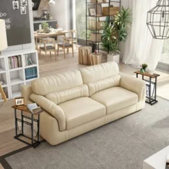 Costway Industrial End Side Table Mesh Magazine Holder Nightstand Rustic Brown -Homcom Furniture Shop GUEST f1e9a318 b15e 49e0 a716 0d642b963ad8