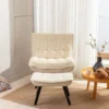 Modern Accent Leisure Chair With Ottoman-ModernLuxe -Homcom Furniture Shop GUEST f46d9a76 69c1 4c84 9d8a e3719670a567